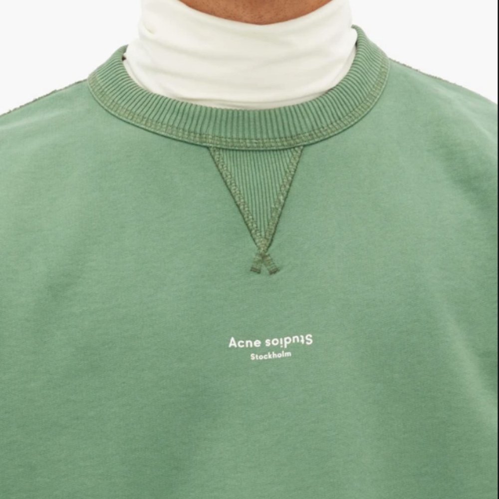 NWT Acne Studios Fin Reverse Logo Crewneck